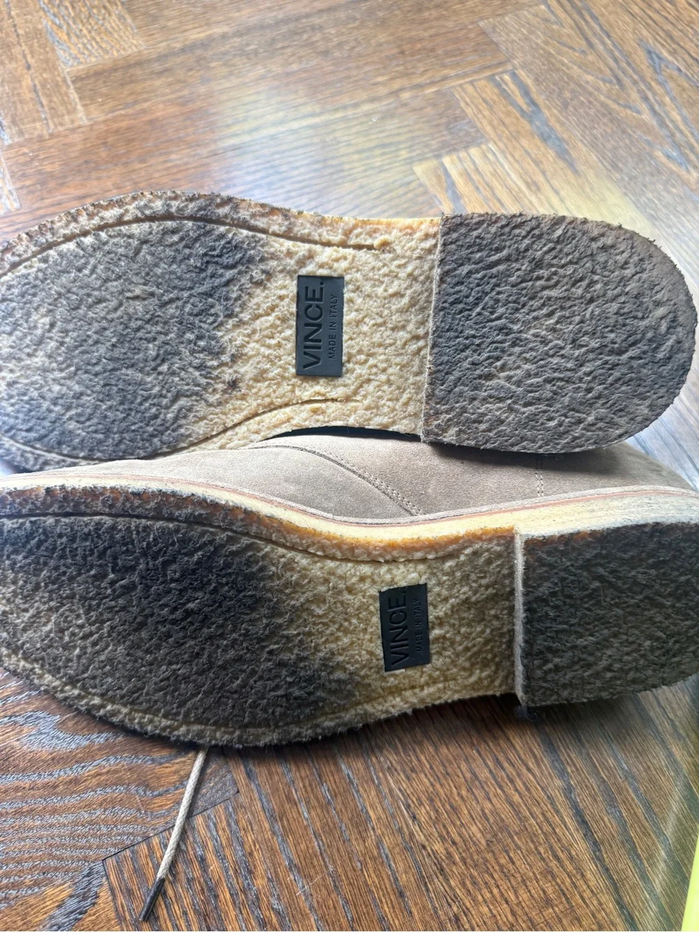 Vince Men's Suede Chukka Boots in Taupe